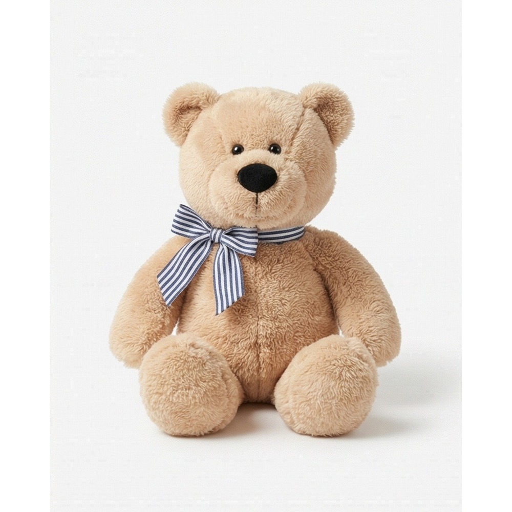 Animal Adventure Plush Teddy Bear Stuffed Animal Toy Striped Bow 12"